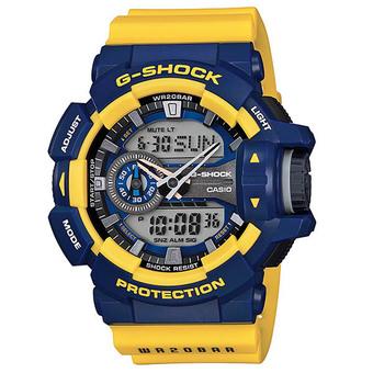 Casio G-shock GA-400-9B - Biru-Kuning  