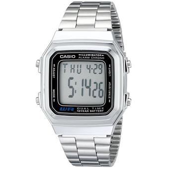 Casio Jam Tangan A178WA-1AV - Silver  