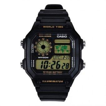 Casio Jam Tangan AE-1200WH-1BVDF - Hitam  