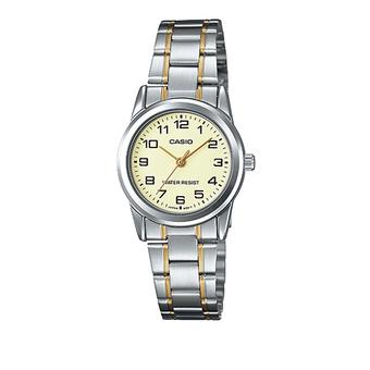 Casio Jam Tangan Ladies Analog LTP-V001SG-9BUDF - Gold  