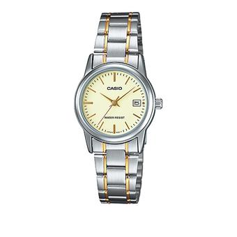 Casio Jam Tangan Ladies Analog LTP-V002SG-9AUDF - Gold  