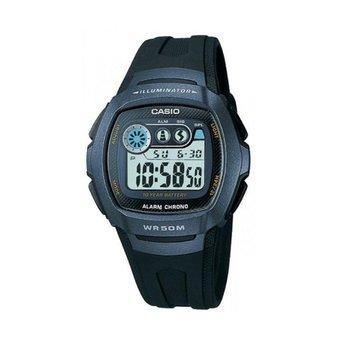 Casio Jam Tangan Man Illuminator W-210-1BVDF - Hitam Biru  