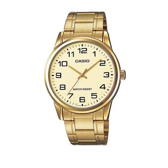 Casio Jam Tangan Pria Analog MTP-V001G-9BUDF - Gold  