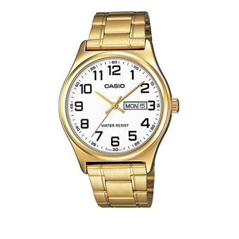 Casio Jam Tangan Pria Analog MTP-V003G-7BUDF - Putih  