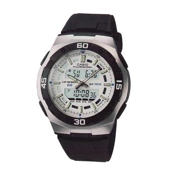 Casio Jam Tangan Pria Combination AQ-164W-7AVDF - Putih  