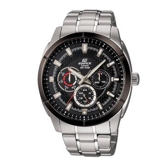 Casio Jam Tangan Pria EDIFICE EF-327D-1A1VDF - Silver Hitam  