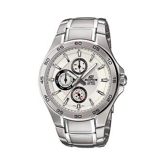 Casio Jam Tangan Pria EDIFICE EF-335D-7AVDF - Silver Putih  