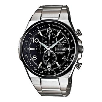 Casio Jam Tangan Pria EFR-503D-1A1VDF - Silver Hitam  