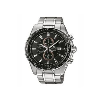 Casio Jam Tangan Pria Edifice EF-547D-1A1VDF - Silver Hitam  