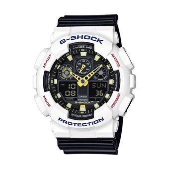 Casio Jam Tangan Pria G-SHOCK GA-100CS-7ADR - Hitam Putih  