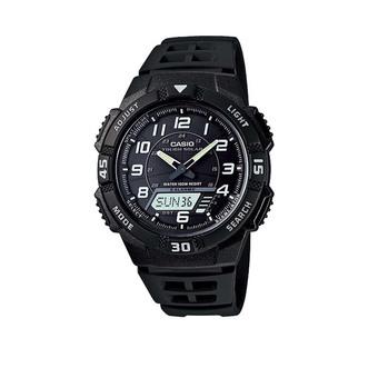 Casio Jam Tangan Pria - HItam - Strap Karet - AQ-S800W-1BV  