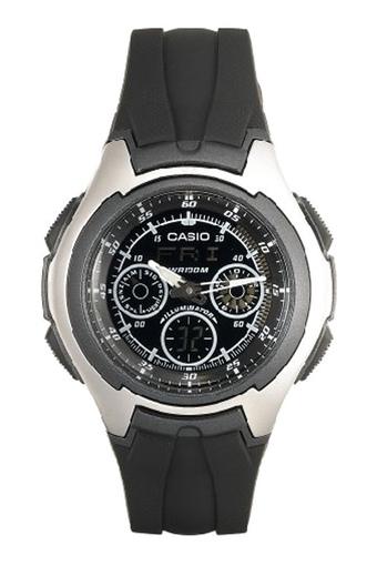 Casio - Jam Tangan Pria - Hitam - Strap Resin - AQ-163W-1B1  