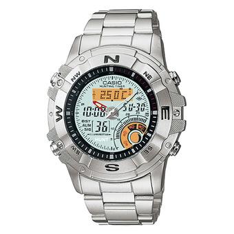 Casio Jam Tangan Pria Hunting Gear AMW-704D-7AVDF - Silver  