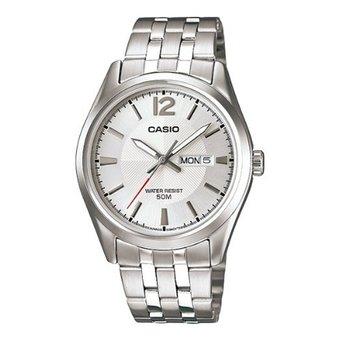 Casio Jam Tangan Pria MTP-1335D-7AVDF - Silver Putih  