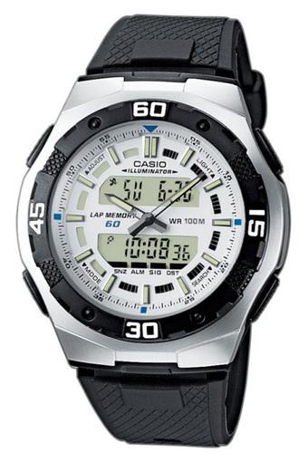 Casio - Jam Tangan Pria - Putih - Strap Resin - AQ-164W-7A  