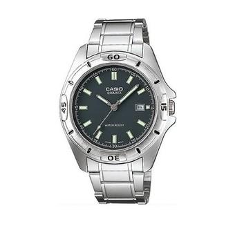 Casio Jam Tangan Pria - Stainless Steel - Hitam - MTP-1244D-8ADF  