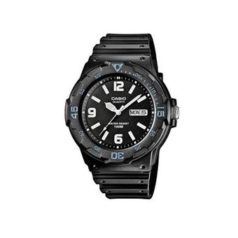 Casio Jam Tangan Pria - Tali Karet - Hitam - MRW 200H  