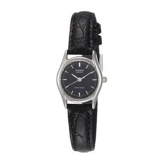 Casio - Jam Tangan Pria Wanita - Hitam - Strap Kulit - LTP-1094E-1ARDF  