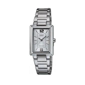 Casio Jam Tangan Wanita LTP-1238D-7ADF - Silver  