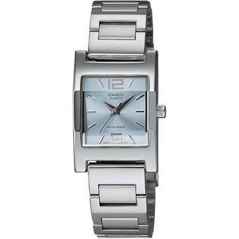 Casio Jam Tangan Wanita LTP-1283D-2ADF - Silver biru  