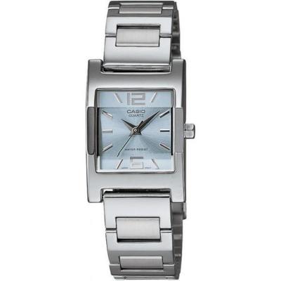 Casio Jam Tangan Wanita LTP-1283D-2ADF - Stainless Steel - Biru