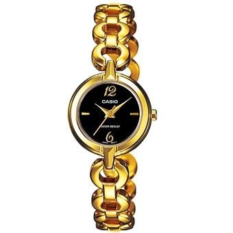 Casio Jam Tangan Wanita LTP-1348G-1CDF - Black gold  