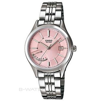 Casio Jam Tangan Wanita LTP-E102D-4AVDF - Silver pink  