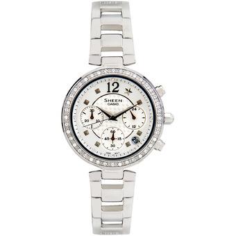 Casio Jam Tangan Wanita SHN-5014D-7ADR - Silver putih  