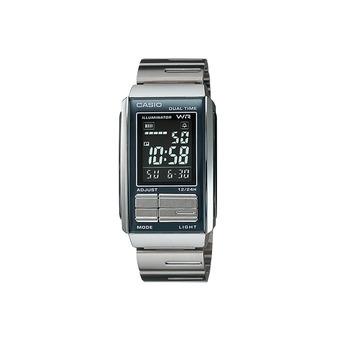 Casio Jam Tangan Wanita-Silver-Strap Stainles-LA-201W-1B  