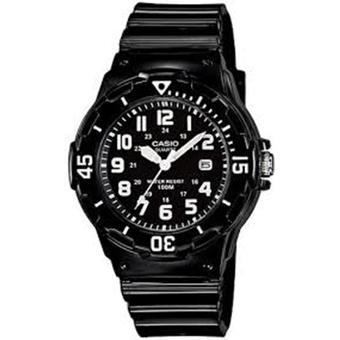 Casio LRW-200H-1BV-Jam Tangan Wanita-Hitam-Rubber  