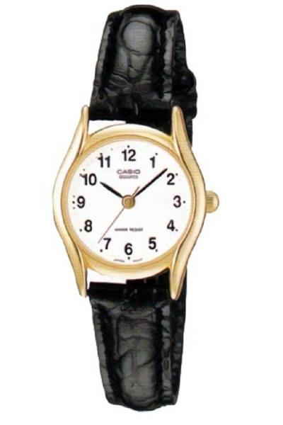 Casio LTP-1094Q-7B1 - Analog Watch - Jam Tangan Wanita - Leather Strap - Hitam