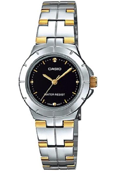 Casio LTP-1242SG-1CDF - Analog Watch - Jam tangan wanita - Stainless Steel Band - Silver gold