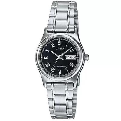 Casio LTP-V006D-1BUDF - Analog Watch - Jam Tangan Wanita - Stainless Steel Band - Silver