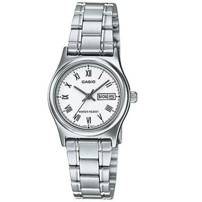 Casio LTP-V006D-7BUDF - Analog Watch - Jam Tangan Wanita - Stainless Steel Band - Silver