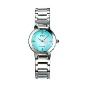 Casio Ladies Analog LTP-1191A-3CDF - Jam Tangan Wanita - Stainless Steel - Hijau  