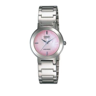 Casio Ladies Analog - LTP-1191A-4CDF - Jam Tangan Wanita - Silver/Pink