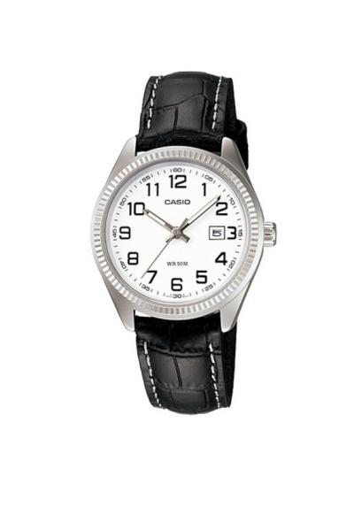 Casio Ladies Analog LTP-1302L-7BVDF Jam Tangan Wanita Genuine Leather - White