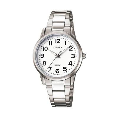 Casio Ladies Analog LTP-1303D-7BVDF Jam Tangan Wanita - Putih/Silver