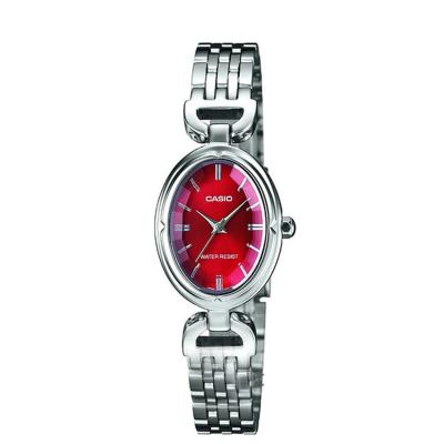 Casio Ladies Analog LTP-1374D-4ADF Jam Tangan Wanita Stainless Steel - Red