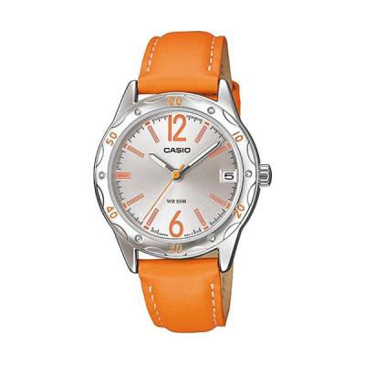 Casio Ladies Analog LTP-1389L-4B2VDF Jam Tangan Wanita - Orange