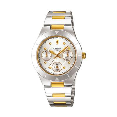 Casio Ladies Analog LTP-2083SG-7AVDF Jam Tangan Wanita - Putih