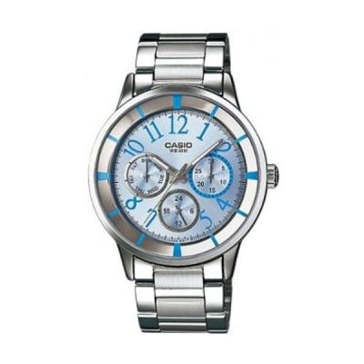 Casio Ladies Analog LTP-2084D-2BVDF Jam Tangan Wanita Stainless Steel - Blue