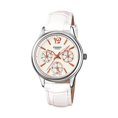 Casio Ladies Analog LTP-2085L-7AVDF Jam Tangan Wanita - Putih