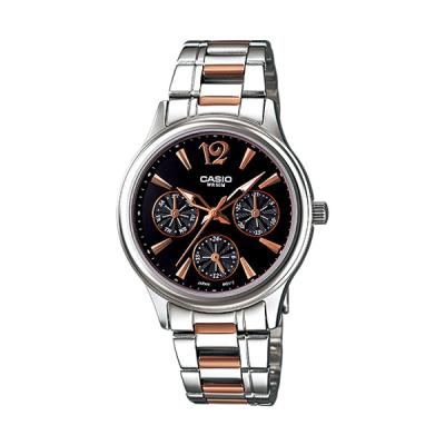 Casio Ladies Analog LTP-2085RG-1AVDF Jam Tangan Wanita - Hitam