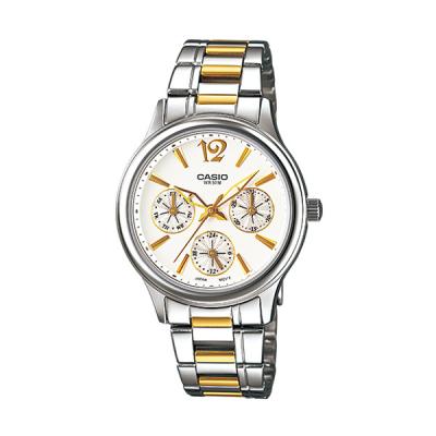 Casio Ladies Analog LTP-2085SG-7AVDF Jam Tangan Wanita - Putih