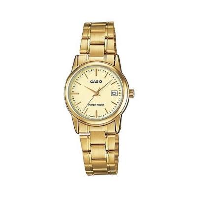 Casio Ladies Analog LTP-V002G-9AUDF Jam Tangan Wanita Stainless Steel - Gold