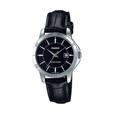 Casio Ladies Analog LTP-V004L-1AUDF Jam Tangan Wanita - Hitam