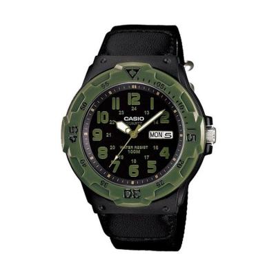 Casio - MRW-200HB-1BVDF - Jam Tangan Pria - Cloth Band - Black