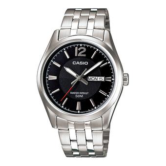 Casio MTP-1335D-1A - Jam Tangan Pria - Silver - Stainless Steel  