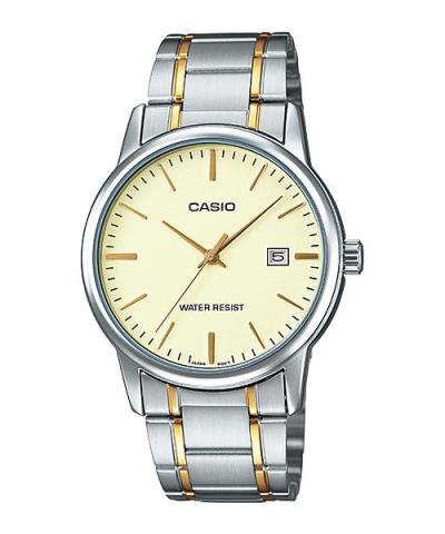 Casio MTP-V002SG-9A Jam Tangan Pria Stainless stell 45mm - Silver